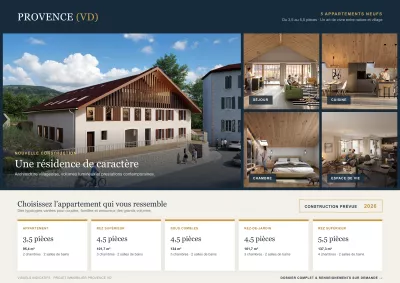 Provence (VD) â 5 appartements dans une rÃ©novation de charme
